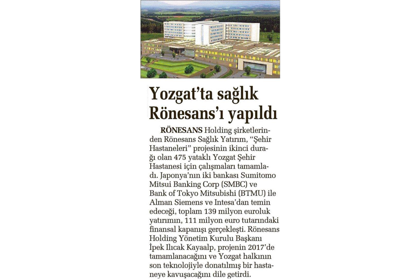 Yozgat’ta sağlık “Rönesans”ına Japon devlerinden finansman
