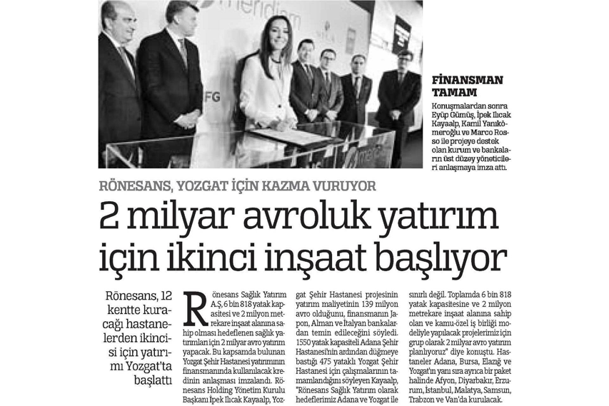 Yozgat’ta sağlık “Rönesans”ına Japon devlerinden finansman